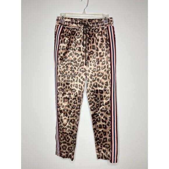 Mother The Lounger Ankle Track Pants size S Wildcat print - Picture 3 of 14